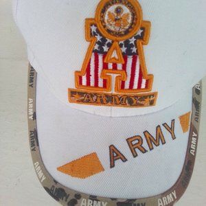 ARMY BASEBALL SNAPBACK WHITE